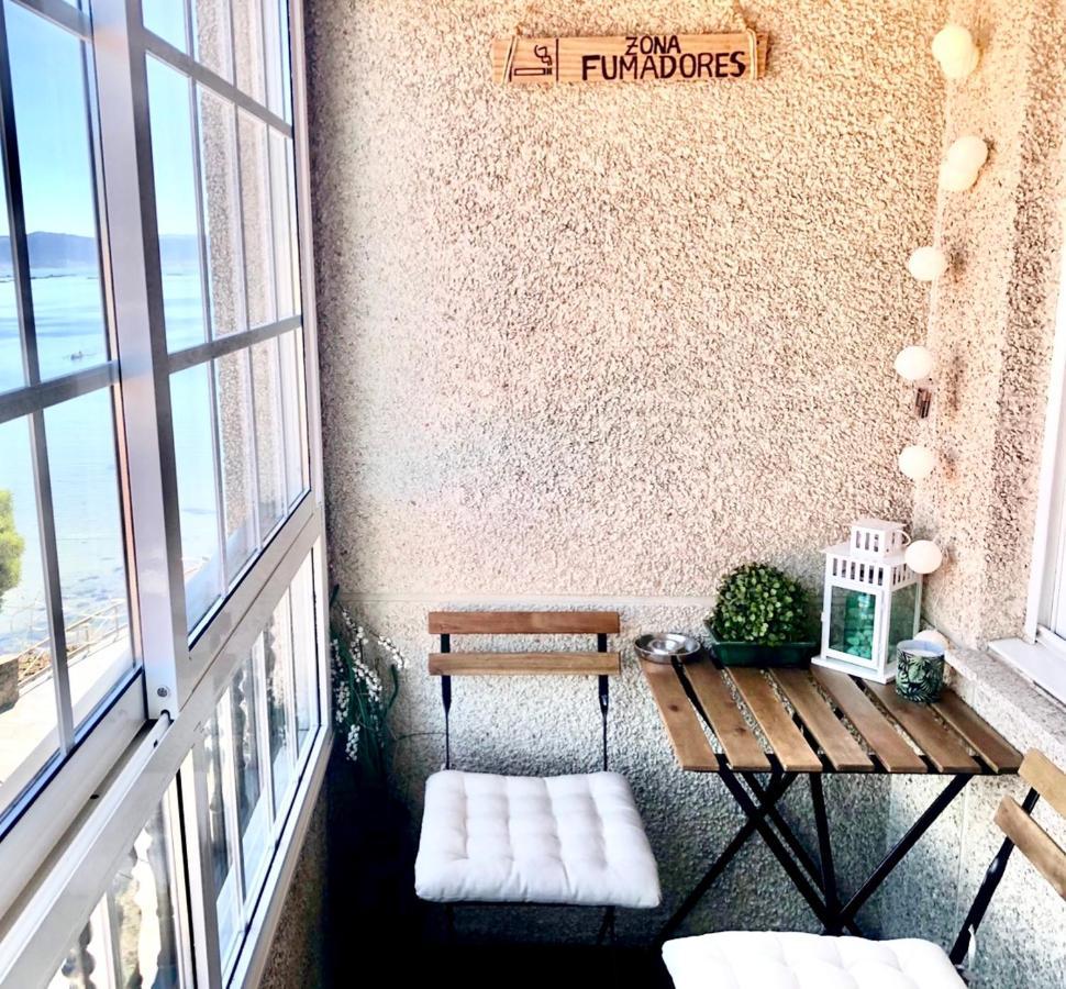 Apartamento con vistas al mar en Primera Línea. Muros Exterior foto